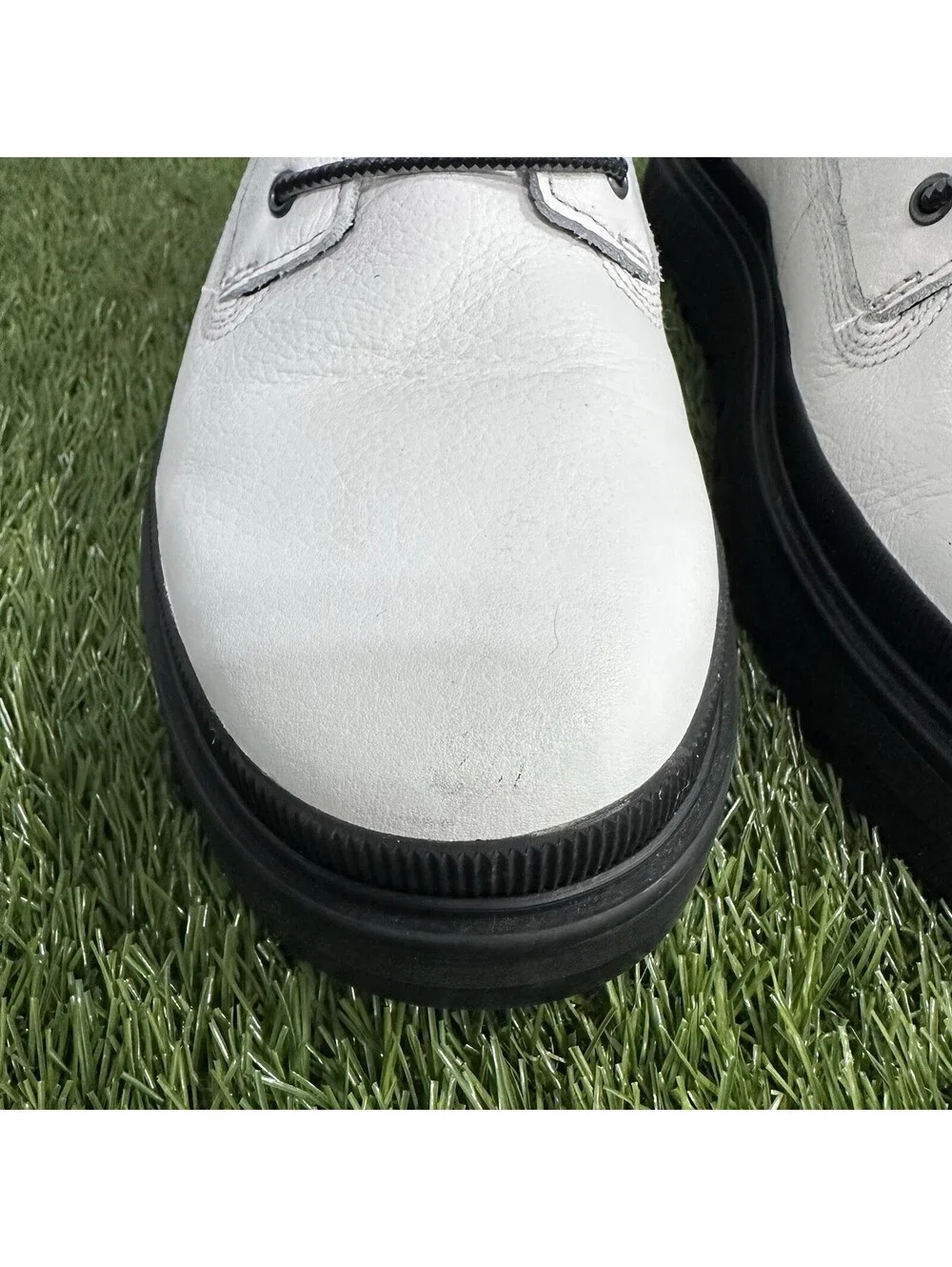 TIMBERLAND A2JQH Women Boots  White Leather Laced GreenStride ReBOTL Size 9